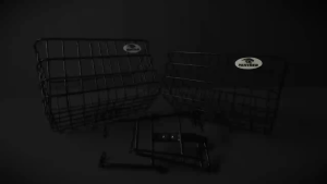 PANTHER Athena HEBE Series matched Front Bicycle Basket Lightweight Sturdy and Durable easy to install remove E-co friendly material suitable for V-brake Type Bicycle