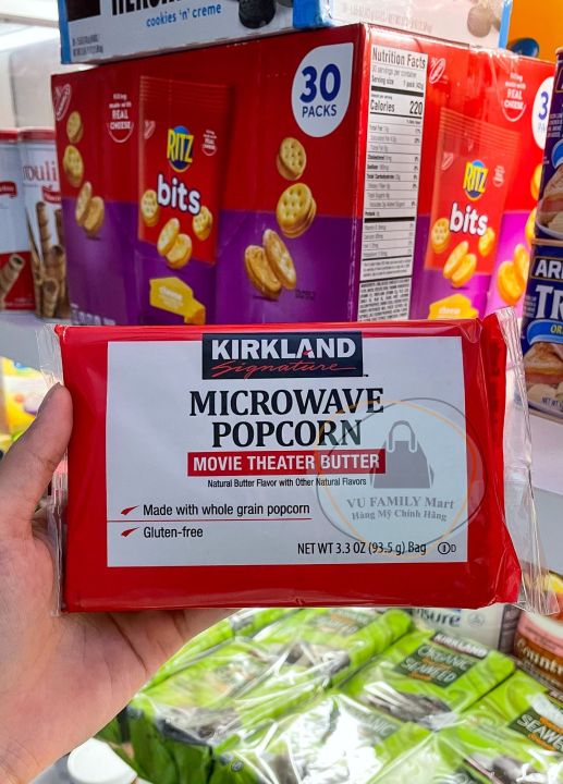 Bắp rang bơ Kirkland Signature Microwave Popcorn gói lẻ 93.5g của Mỹ ...