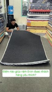 Nệm trải sàn Hàn Quốc Eron chất cao su tổng hợp êm ái thoáng mát dày 5cm