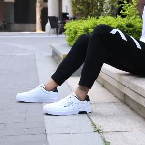 YEE gooffyph 2024 Korean Fashion Hand-drawn patterns white sneaker shoes for men(ADD ONE SIZE)