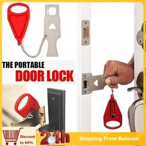 1pcs Security Anti-Theft Lock Portable Travel Door Lock Home Security for House Apartment Home