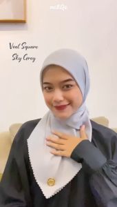 GALERI MALIQA SCARF SQUARE PLAIN TURKISH BLUE