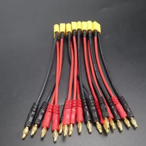 XT30 XT60 T Plug Charge Lead to 4.0mm Banana Plugs Charge Cable Silicone Wire For Lipo Battery