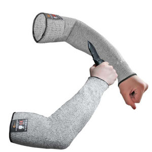 1/2Pcs Level 5 HPPE Cut Resistant Anti-Puncture Work Protection Arm Sleeve Cover Cut-resistant Arm Sleeve ED-shipping