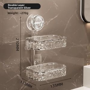 Hourleey | Suction Wall Mounted No Drilling Soap Shelf