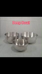 Royal Crown Aluminum Mixing Bowl Deep 18cm - 20cm - 24cm Salad Soup Rice Pet Noodles