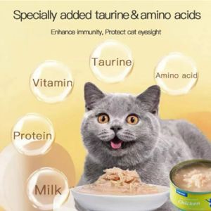 Cat Canned Wet Food 85g 170g Makanan Basah Kucing Pet Wet Food Salmon & Tuna & Chicken