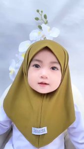 Hijab instan newborn HANNA NON PET 0-25 tahun jersey premium jilbab bergo bayi kerudung anak