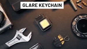 Stainless Steel Mini Keychain Multi Function Strong Light And Magnetic Work Light And Camping Light