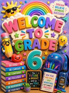 Door Welcome Banner for Classroom Laminated in Thick A4 photopaper. Key attributes: colorful laminated thick A4 photopaper. Fit/use: classroom decoration. Scene: kindergarten classroom.