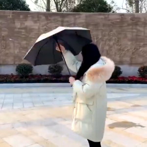 Dù gấp gọn UV Tự động mở khung thép chắc chắn dù che mưa