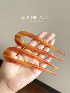 Elegant French Simple Vintage U-Shaped Hairpin Chignon Hair Accessory Elegant Hair Clip Original Design Fresh out New 2025