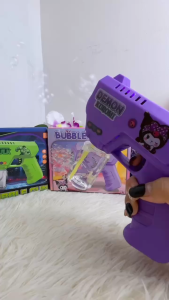 Introducing the interactive fun playing bubble gun an automatic play toy designed for kids. This toy is perfect for children who love to play and have fun. With its interactive feature children can engage in imaginative play and develop their social ski
