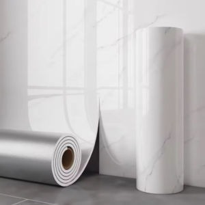 40cm Imitation Ceramic Tile Self-Adhesive Marble PVC Wallpaper Bathroom Waterproof Wall Sticker Bedroom Wallpaper