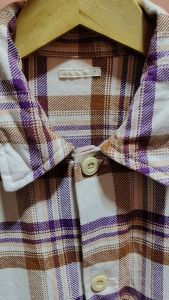 Kemeja Flanel Global Uniqlo (Outerwear) Second Size M