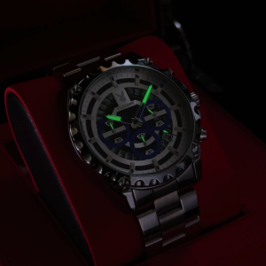 PLAYBOY นาฬิกาข้อมือผู้ชายรุ่นใหม่ 2025 ดีไซน์แฟชั่นใหม่ กันน้ำ สายสแตนเลส นาฬิกาควอตซ์เรืองแสง