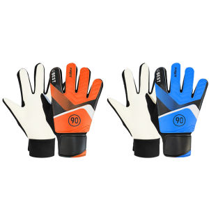 【HOT】 1 คู่ฟุตบอลผู้รักษาประตู Handguards สำหรับเด็ก Latex Fussball Goal Keeper ถุงมือ Anti-collision Non-SLIP Breathable น้ำหนักเบาอุปกรณ์กีฬา