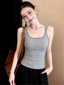 Wide Neckline Back Beautiful Sleeveless Vest