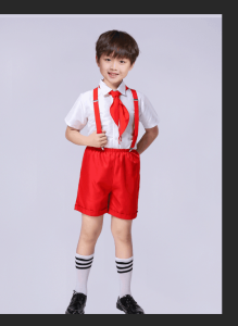 Childrens Kids Chorus Costume Primary and Secondary School Students Poetry Recitation Performance Boys Girls Overalls Clothing