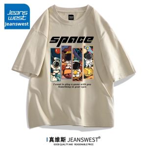 Jeanswest | Áo Thun Tay Ngắn Bông Rộng Kiểu Mỹ
