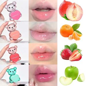 Son Dưỡng Môi Cappuvini Cute Bear Deep Moisturizing Son Bóng Trái Cây Dưỡng Môi Giảm Nếp Nhăn Môi 4g
