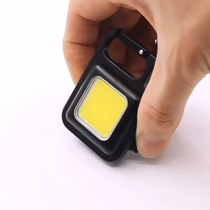 Lampu Mini LED Gantungan Kunci Multifungsi / Keychain Mini COB Carabiner / Lampu Camping cas USB