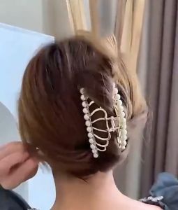 Shark Clip Elegant Temperament Super Large Grip Clip Womens Hairpin Back Head Pan Hair Shark Clip Popular Multi Style Grip Clip Pan Hair Sweet Shark Clip Fashion Accessories