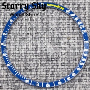 Starry Sky New 38.5mm Flat Aluminium VK63 Watch Bezel Watch Part Suitable For 39mm Chronograph VK63 Watch Case Watch Accessories