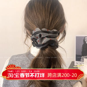 ริบบิ้นยางยืดทรงกลมสไตล์เจ้าหญิงฤดูใบไม้ผลิสำหรับผู้หญิงสไตล์เกาหลี INS บัลเล่ต์ ริบบิ้นยางยืดสุดหรูหราสำหรับการเดินทาง