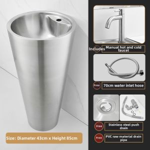 DADIAN | 304 Stainless Steel Freestanding Wash Basin