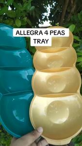 อาหาร Tupperware Allegra 4 Peas Tray ทรงถั่ว 4 หลุม ราต่อ 1 ใบ เลือกสี 1