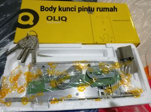 satu set Body kunci pelor starclassic premium/Body kunci pintu rumah/Body Kunci pintu kayu/Slot/Body kunci starclassic/Pengunci pintu kamar/Body kunci modern merk OLIQ/Body kunci premium/Body pelor stainless/kunci untuk pintu rumah