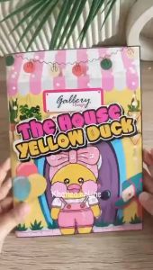 PAPERDUCK BEBEK VIRAL THE HOUSE YELLOW DUCK Mainan Edukatif anak Bongkar pasang