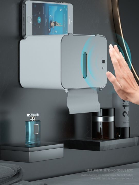 Máy Rút Giấy Vệ Sinh Thông Minh Gắn Tường Tự Động Không Cần Đục Lỗ Biao ...