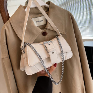 Fashionable Versatile Womens Crossbody Bag Underarm Square Bag Spring Summer 2025 New Style Korean Style Magnetic Buckle Closure