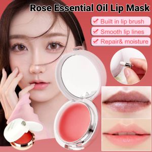 Rose Essential Oil Lip Mask Remove Dead Skin Nourishing Lip Sleeping Mask Lip Balm Moisturizing Chapped Lips