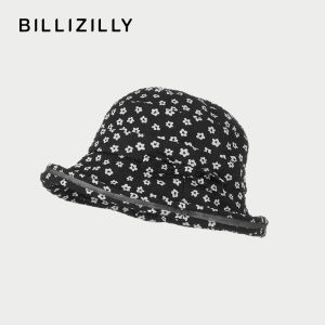BILLI ZILLY | Floral Black Bow Sun Protection Fisherman Hat