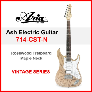 ARIA714 Series Ash Electric Guitar Japan (714-CST-N) (Gitar Elektrik Murah Cutaway)
