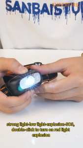 SUPERFIRE Motion Sensor Head Light Mini Super Bright LED Head Lamp USB Rechargeable Flashlight Outdoor Waterproof Torch HL05-Y