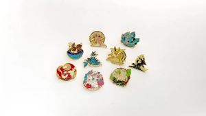 Bandai | Cute Multi Eevee Evolution Enamel Pins Decorative Pins for Denim Jacket Backpack Clothing Anime Collectible Gift for Boys Girls