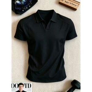 CHENMU | Áo Polo Cấu Trúc Hộp Khô Nhanh