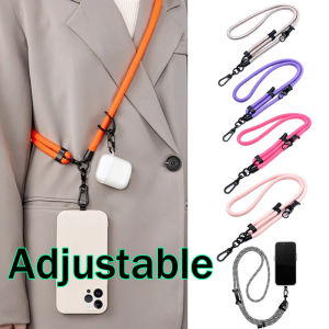 【Adjustable】Phone Lanyard Adjustable Diameter Outdoor Universal Case Crossbody Shoulder Card Neck Cord Clip Hang Anti-lost Wrist Strap
