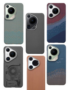 pinkson | Ốp Lưng Điện Thoại Ultra-Thin Kevlar Carbon Fiber Full Cover Matte Chống Trượt Cao Cấp Cho Doanh Nhân