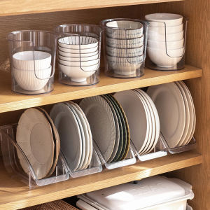 Kitchen Dish Rack Plastic Dish Plate Storage Box Rice Bowl Dishes Draining Rack Tableware Storage Box Cupboard Bowl Shelf