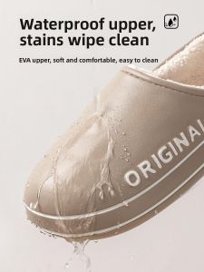 MONLEYTA | Elderly Cotton Slippers Anti-slip Waterproof Indoor Home Warm High Heel Mens Style Womens Style Fall Winter New Arrival