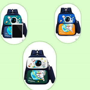Tas Anak Karakter Astronot – My Dinosaur No.916 – Bahan LION Premium – Ransel Sekolah TK SD