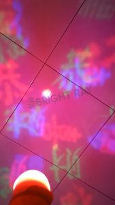 Gong Xi Fa Cai Character LED Color Rotating Bulb CNY Lantern Decoration Light Auto Rotate Colorful Chinese Light Bulb