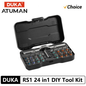 2025 New DUKA Atuman RS1 24 in 1 Multi-purpose Ratchet Wrench Screwdriver S2 Magnetic Bits Tools Set DIY Household Repair Tool