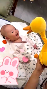 Đồ Chơi Vịt Biết Nói Nhảy Múa Nhại Giọng Hát Pin Sạc Tương tác cho Bé