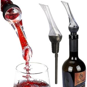 Wine Aerator Pourer Spout Premium Wine Decanter Professional Wine Pourer Wine Accessories Gifts for Wine Lovers